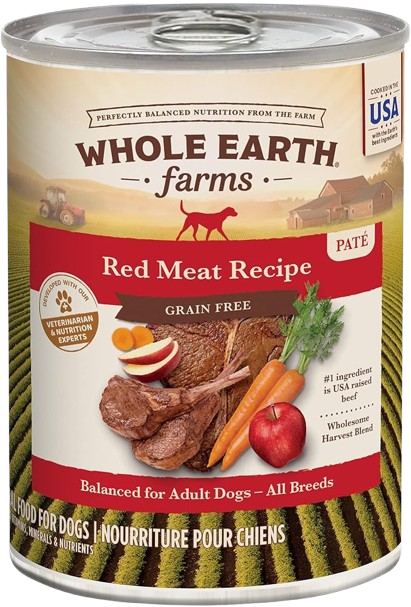 Whole Earth Farms Dog Food Grain-Free Red Meat Wet Food – 12.7 OZ Can by Whole Earth Farms